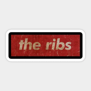 THE RIBS - SIMPLE RED VINTAGE Sticker